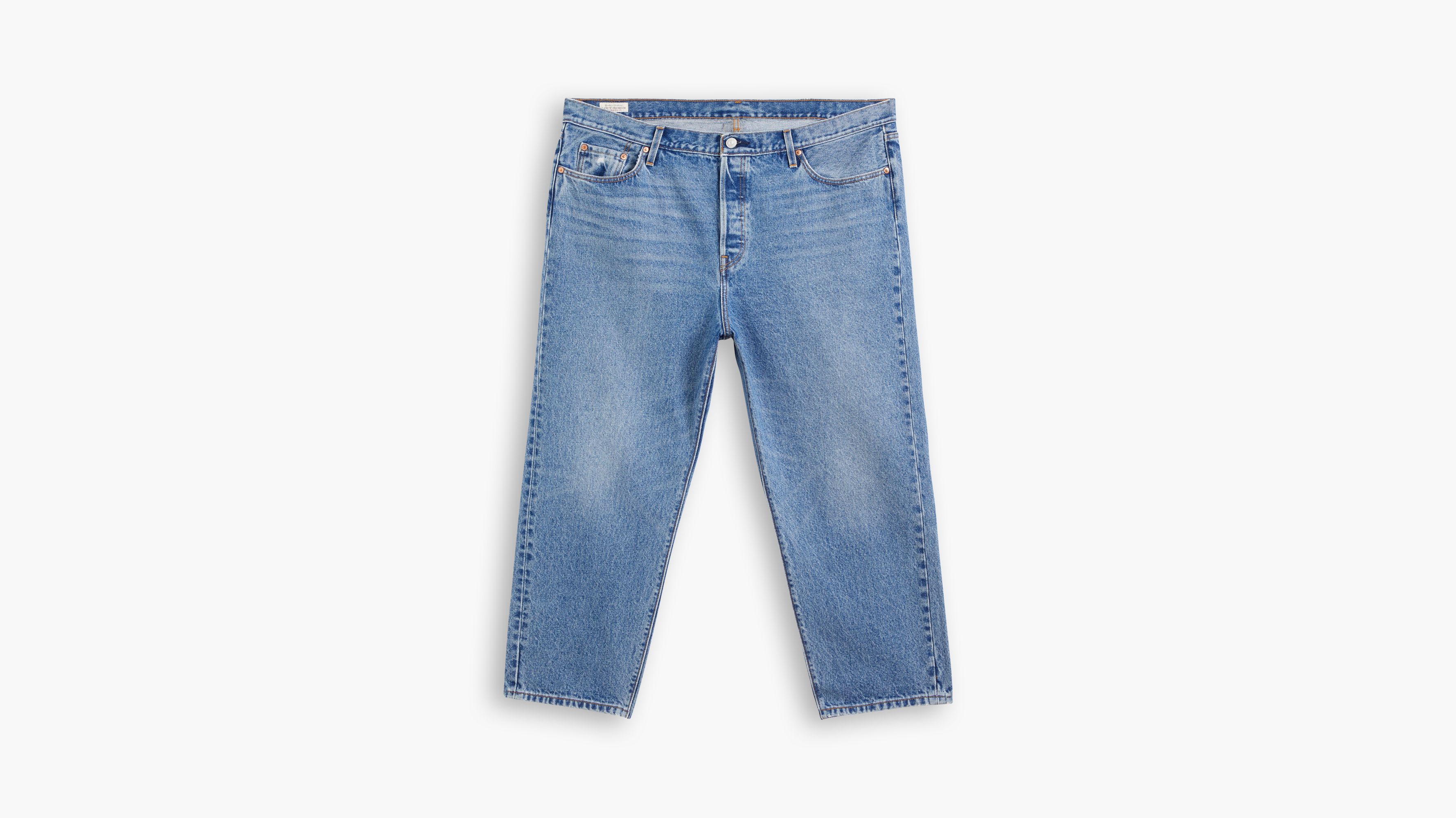 Jean 501® Original Crop (Grandes tailles) - Medium Indigo Worn In - Bleu