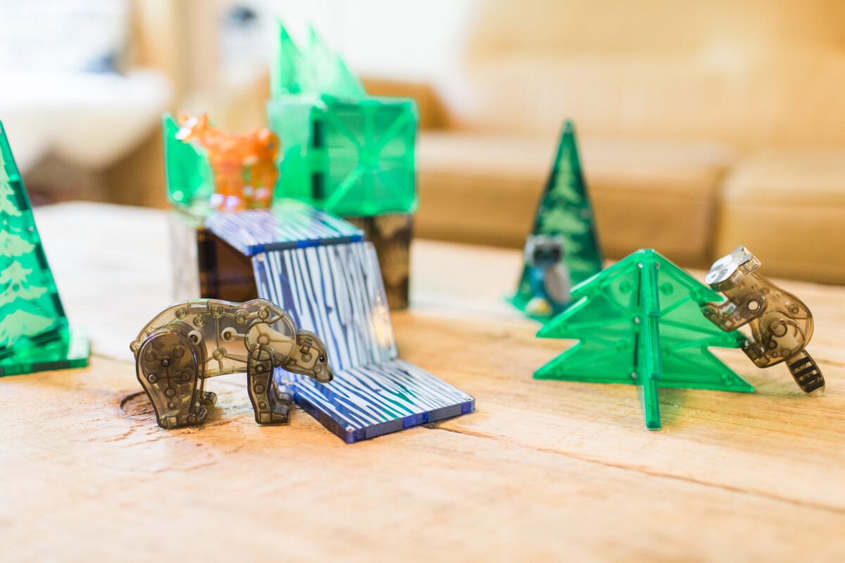 Magna-Tiles - Skovens Dyr Magnetsæt - 25 Dele