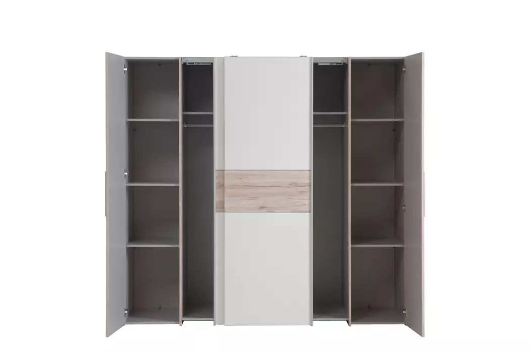 Schwebe-/Drehtürenschrank Kalixtus 200 x 190 cm
