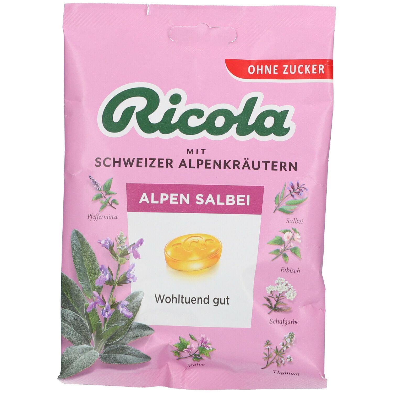 Ricola® Schweizer Kräuterbonbons Salbei zuckerfrei