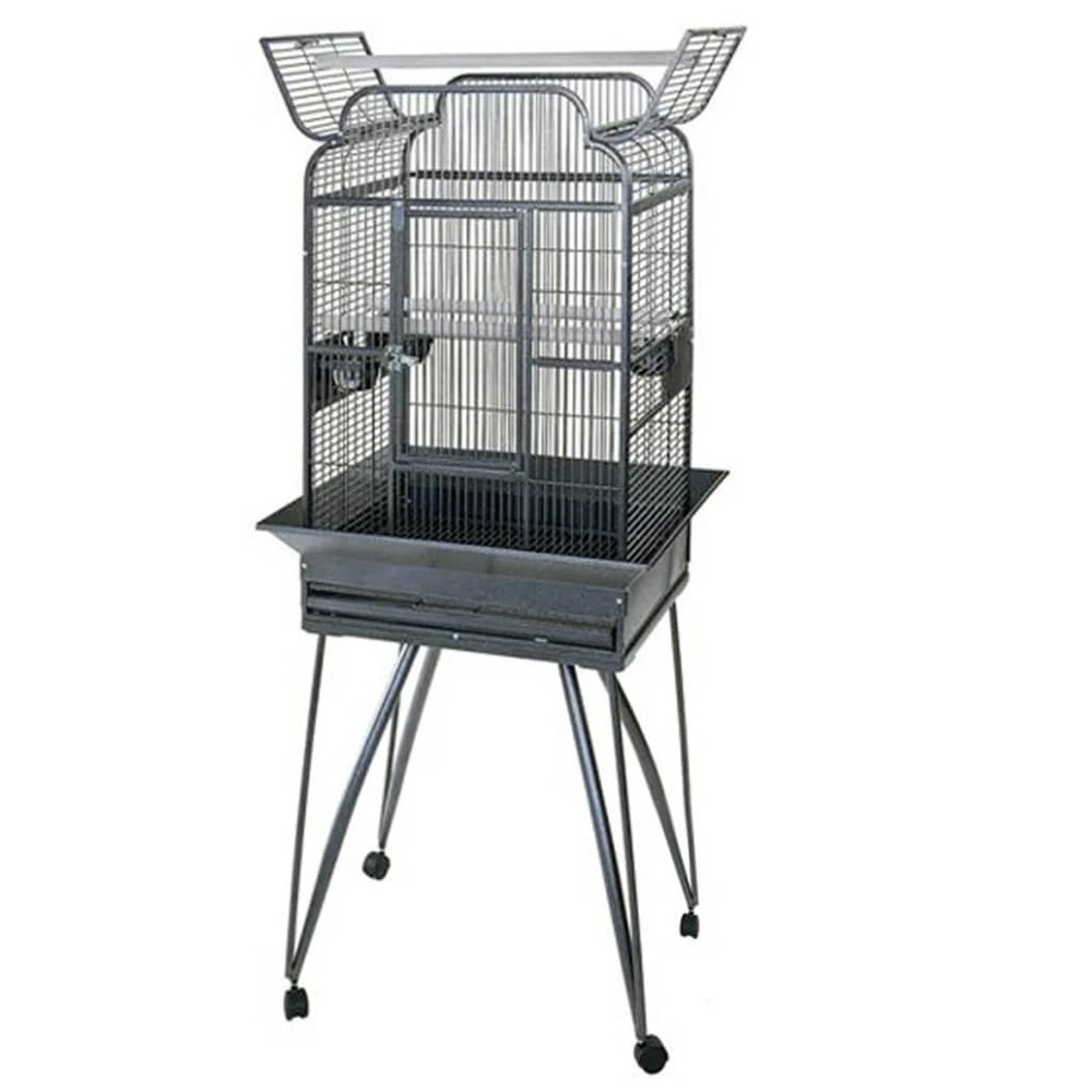 Cages pour perroquets villa andrea gris 68 x 55 x 160 cm