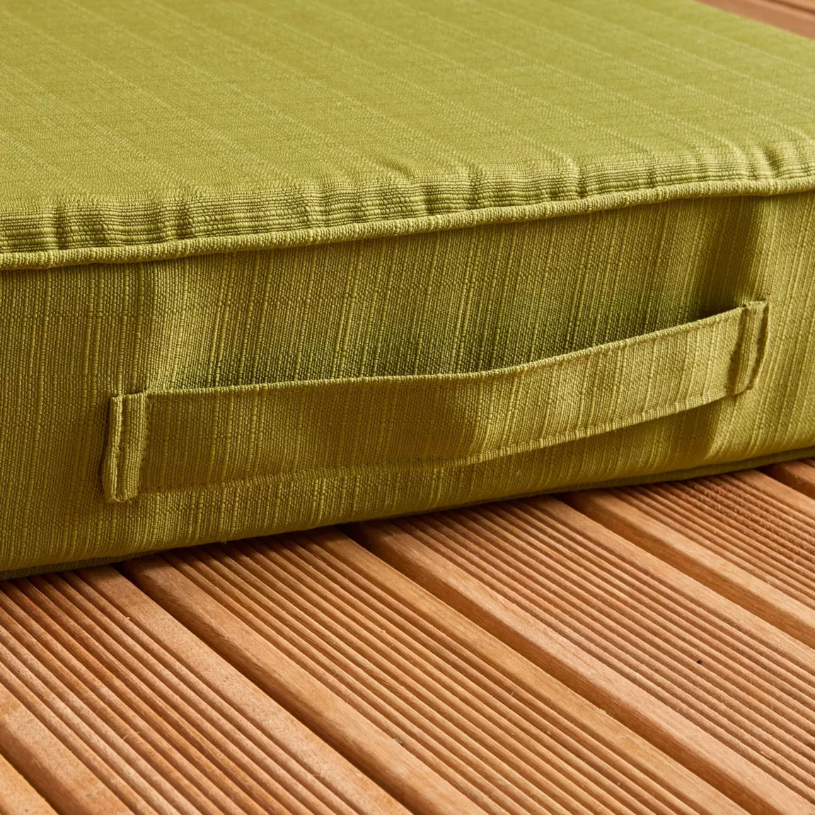 Coussin de sol extérieur déhoussable (45 x 45 cm) Sunset Vert olive