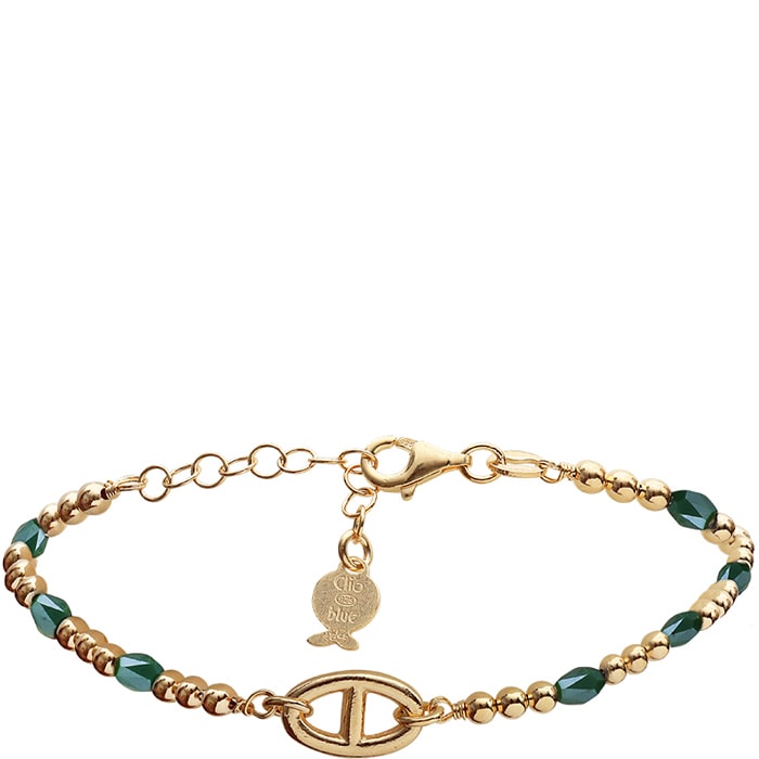 Bracelet - Argent doré & cristal