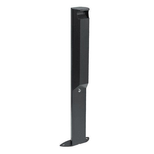 Cendrier sur pied 250 x 100 x 960 mm gris Rossignol