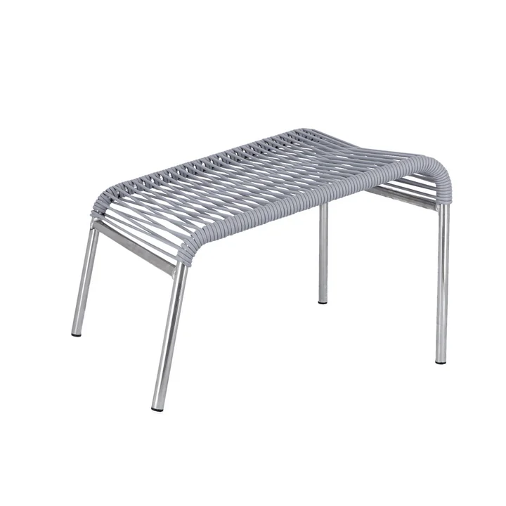 Fiam - Mya Spaghetti Fusshocker, Aluminium / grau