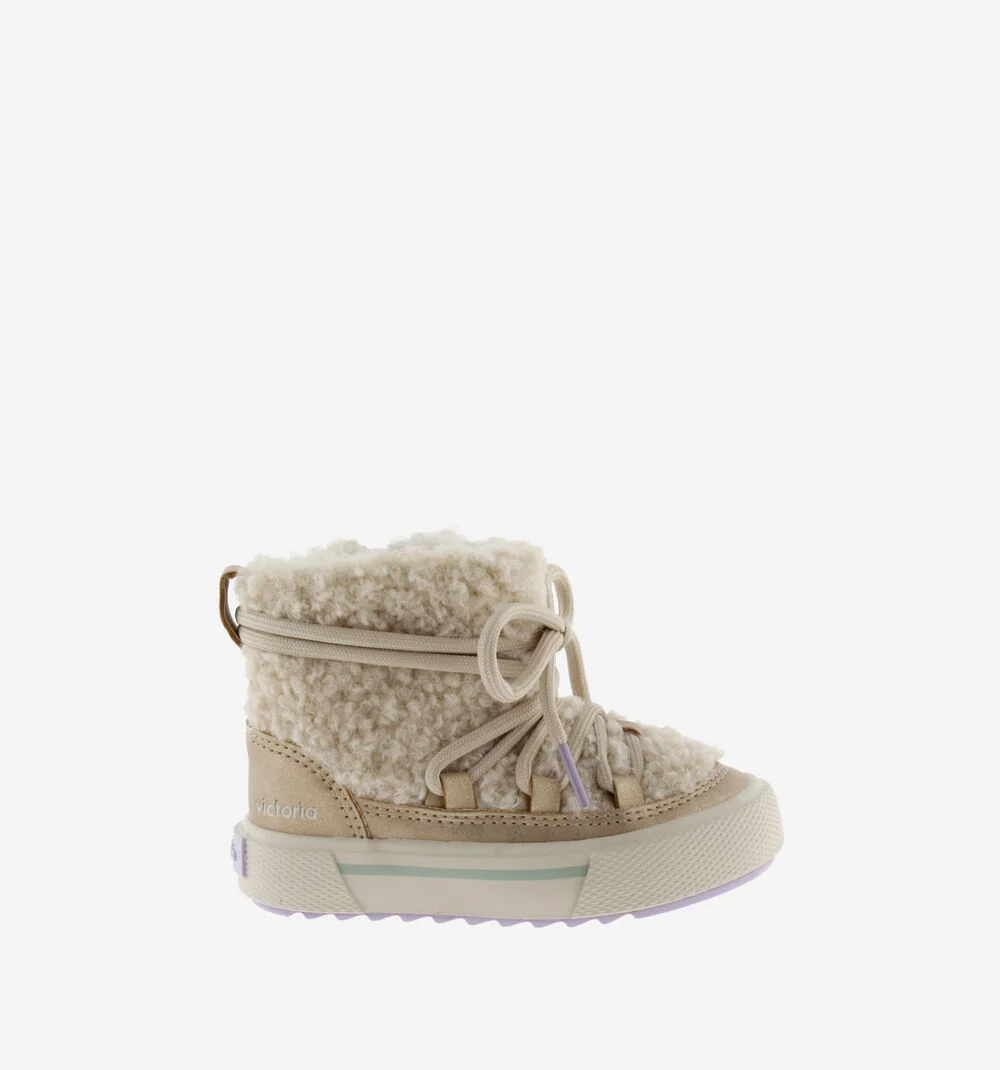 TRIBU BOTTE PEAU DE MOUTON Bottes fille en peau de mouton BEIGE