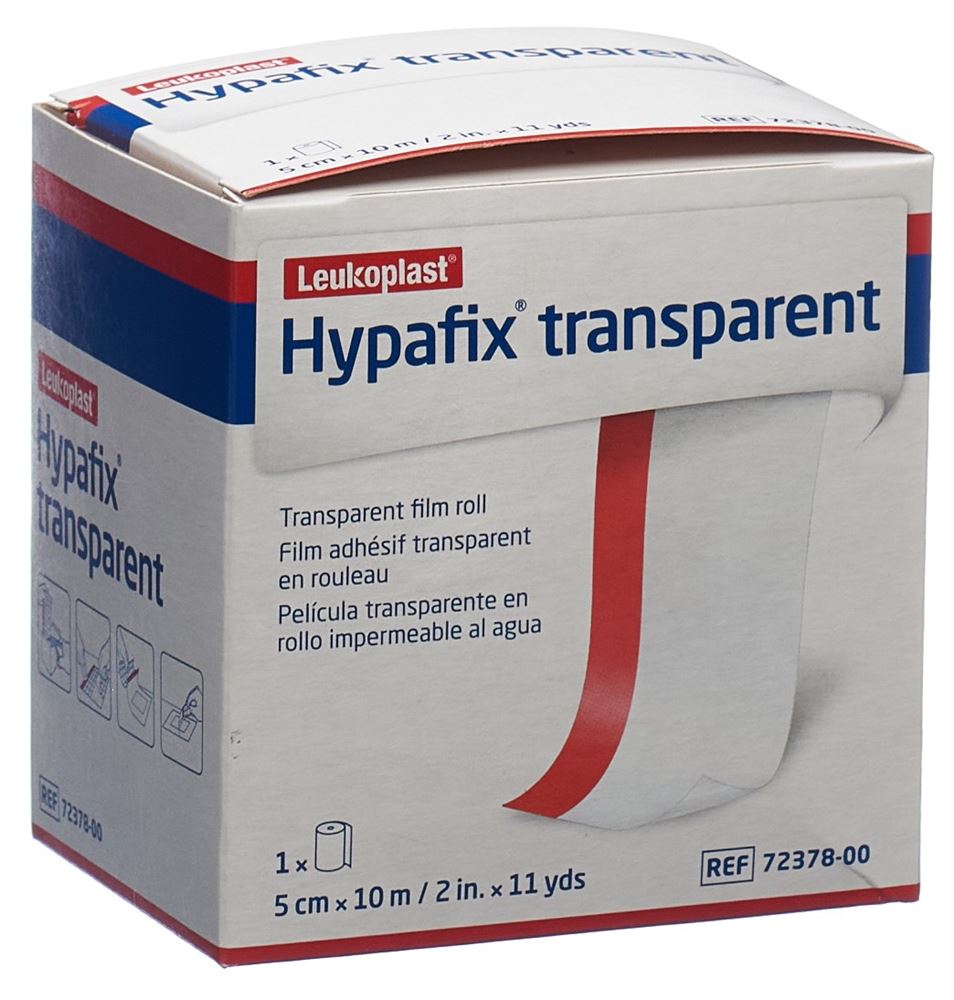 HYPAFIX transparent 5cmx10m unsteril Rolle 1 Stk