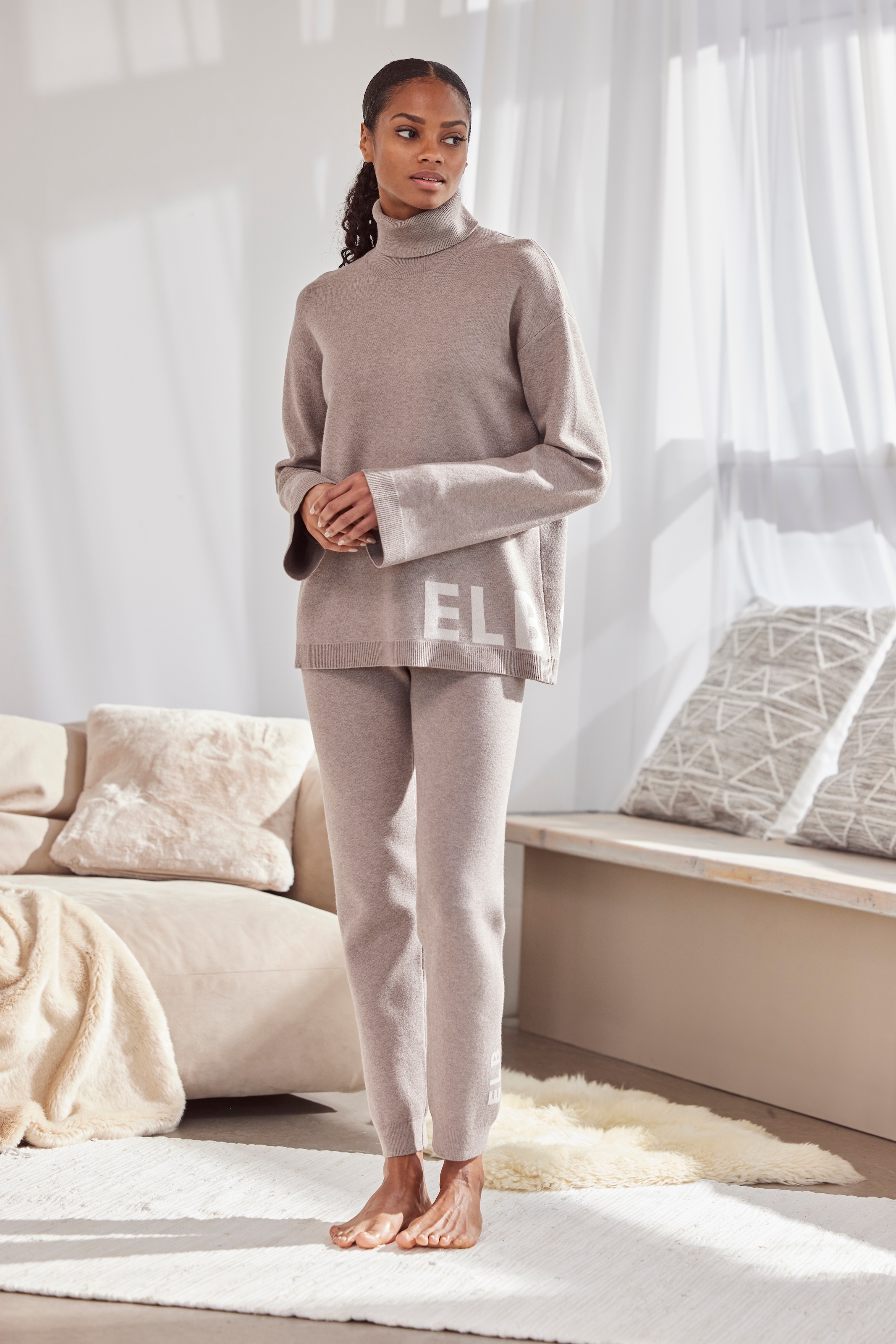 Elbsand Sweater , Rollkragenpullover aus hochwertigem Strick, Loungewear