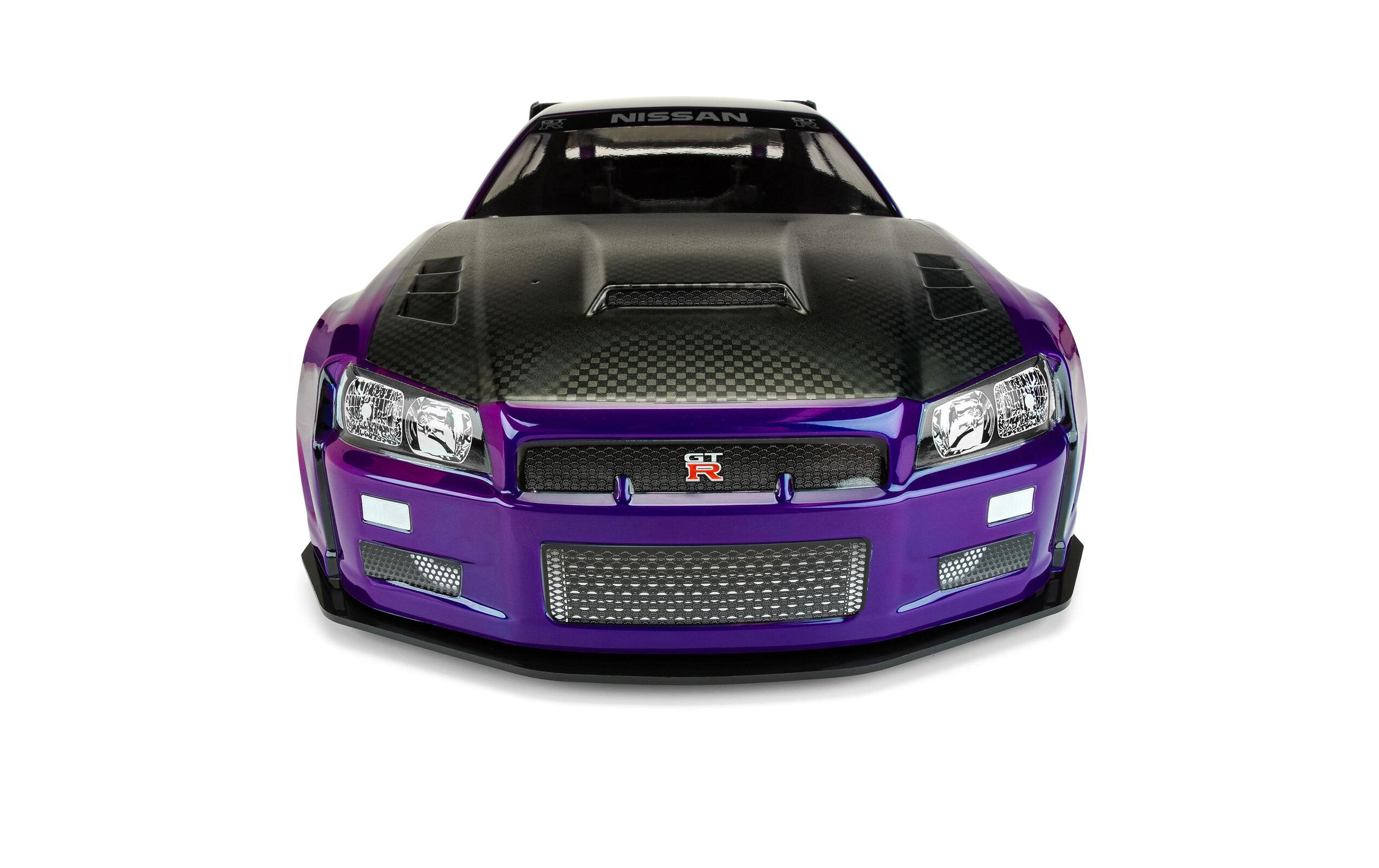 Karosserie Nissan Skyline GT-R R34 unlackiert, 1:7<br>Nissan Skyline Karosserie passend zu Arrma Felony & Infraction