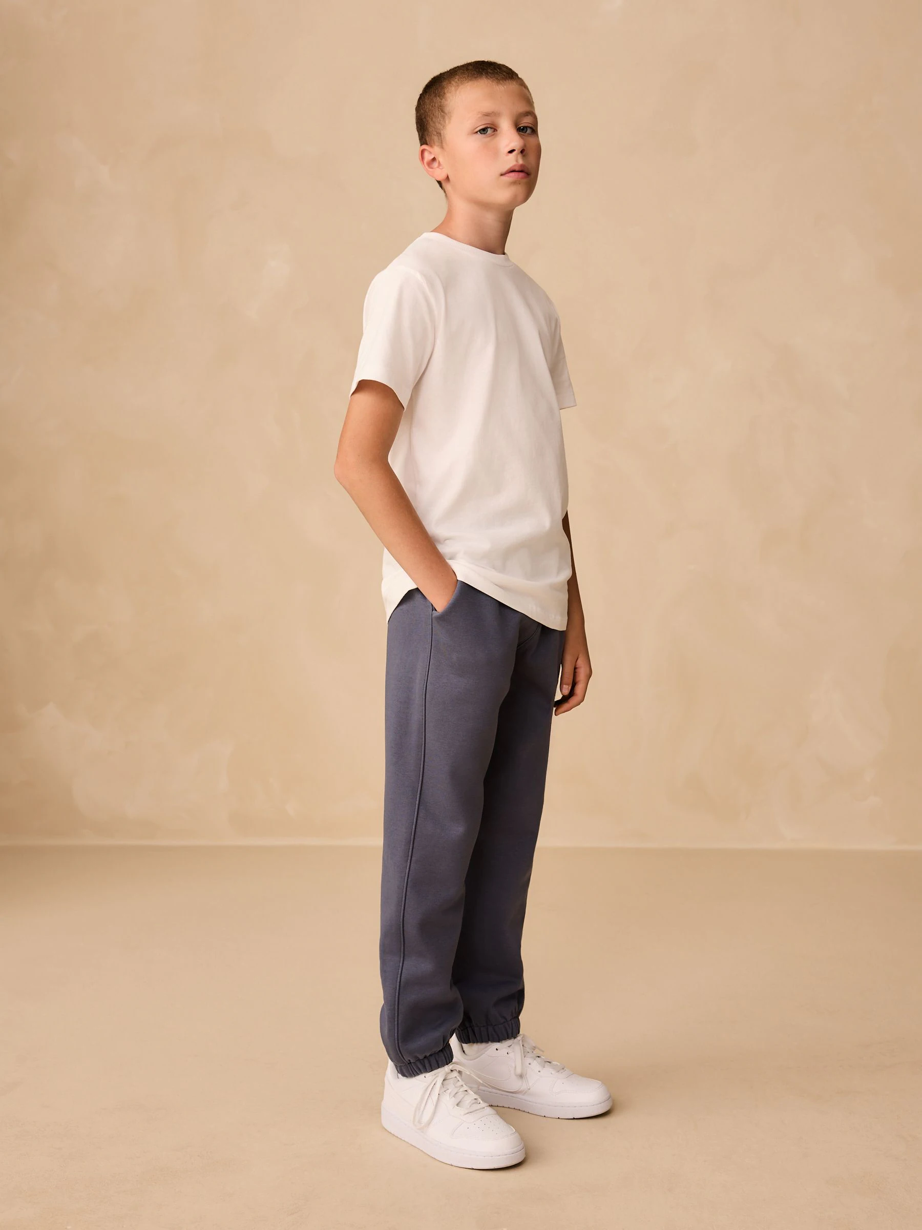 Normaal blauw - Premium regular-fit joggingbroek (3-16jr)