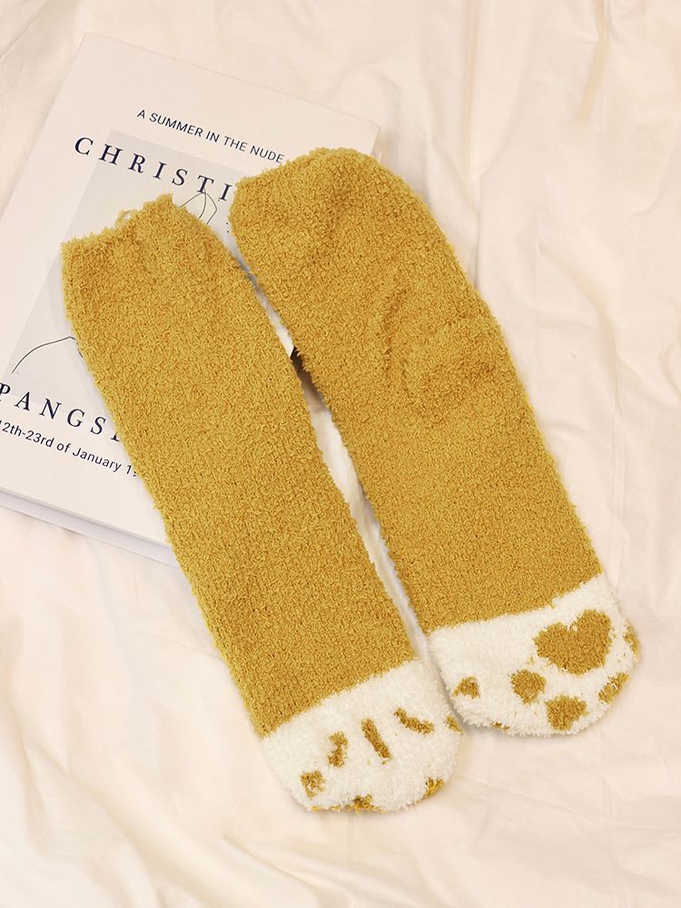 Yunikon - Kattenpoot Fleece Sokken