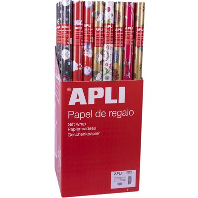 Apli Agipa - Papier cadeau - 70 cm x 2 m - différents motifs Noël