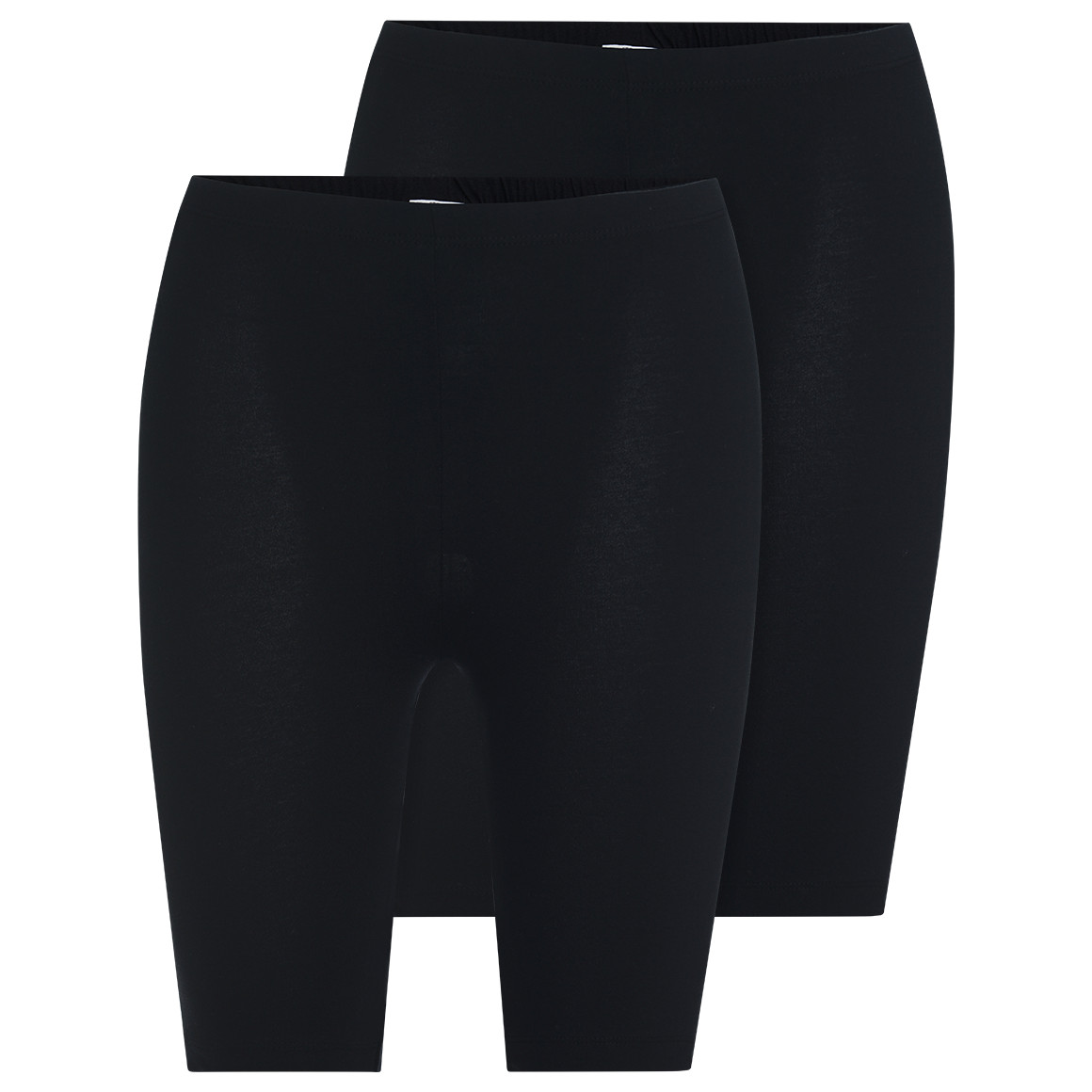 Famy 2 Damen Radler unifarben schwarz