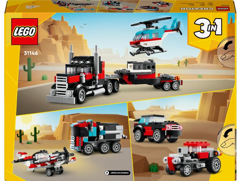 LEGO® Creator Tieflader mit Hubschrauber 31146 3-in-1-Spielset