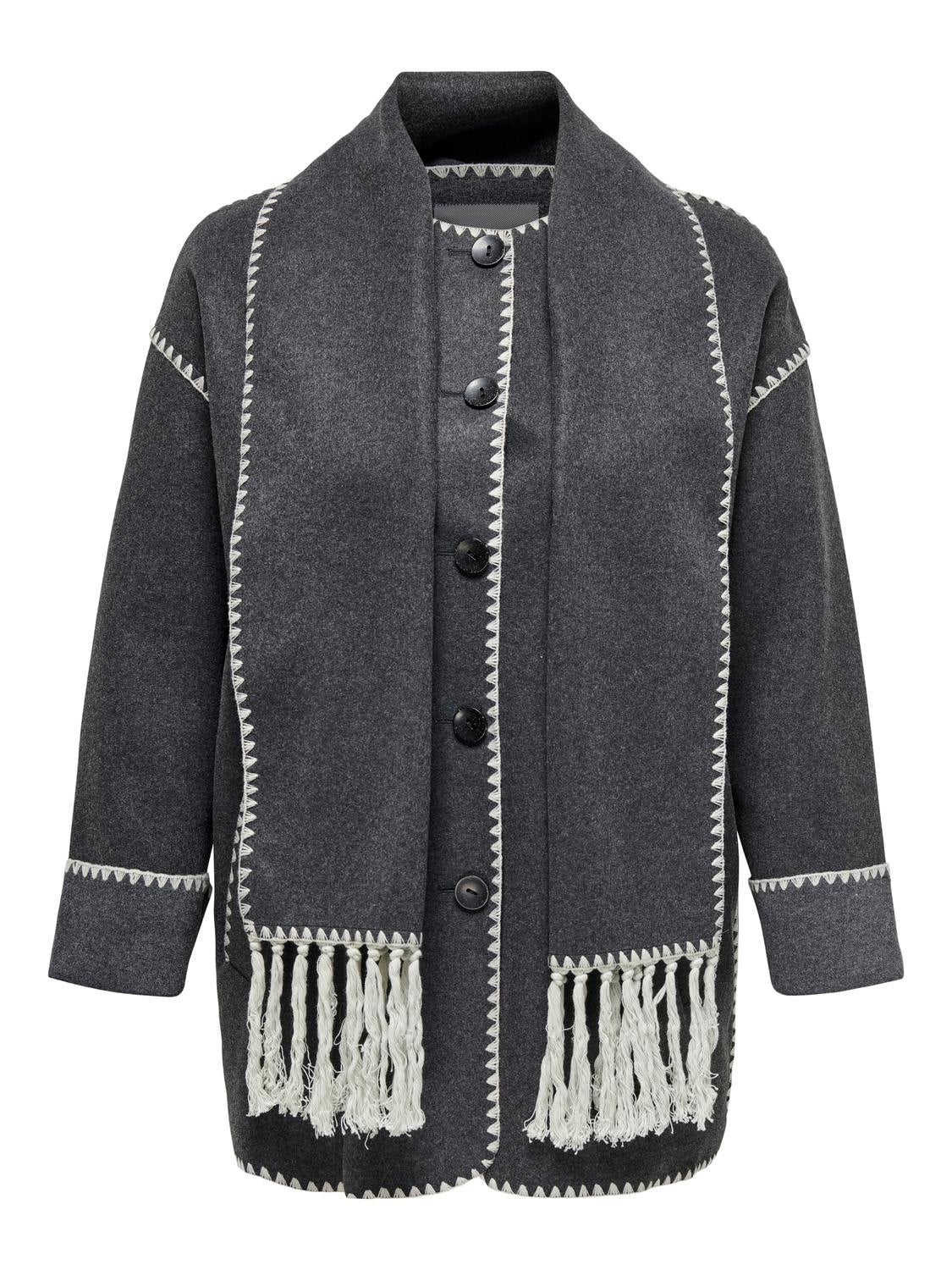 CARELBA Mantel Dark Grey Melange