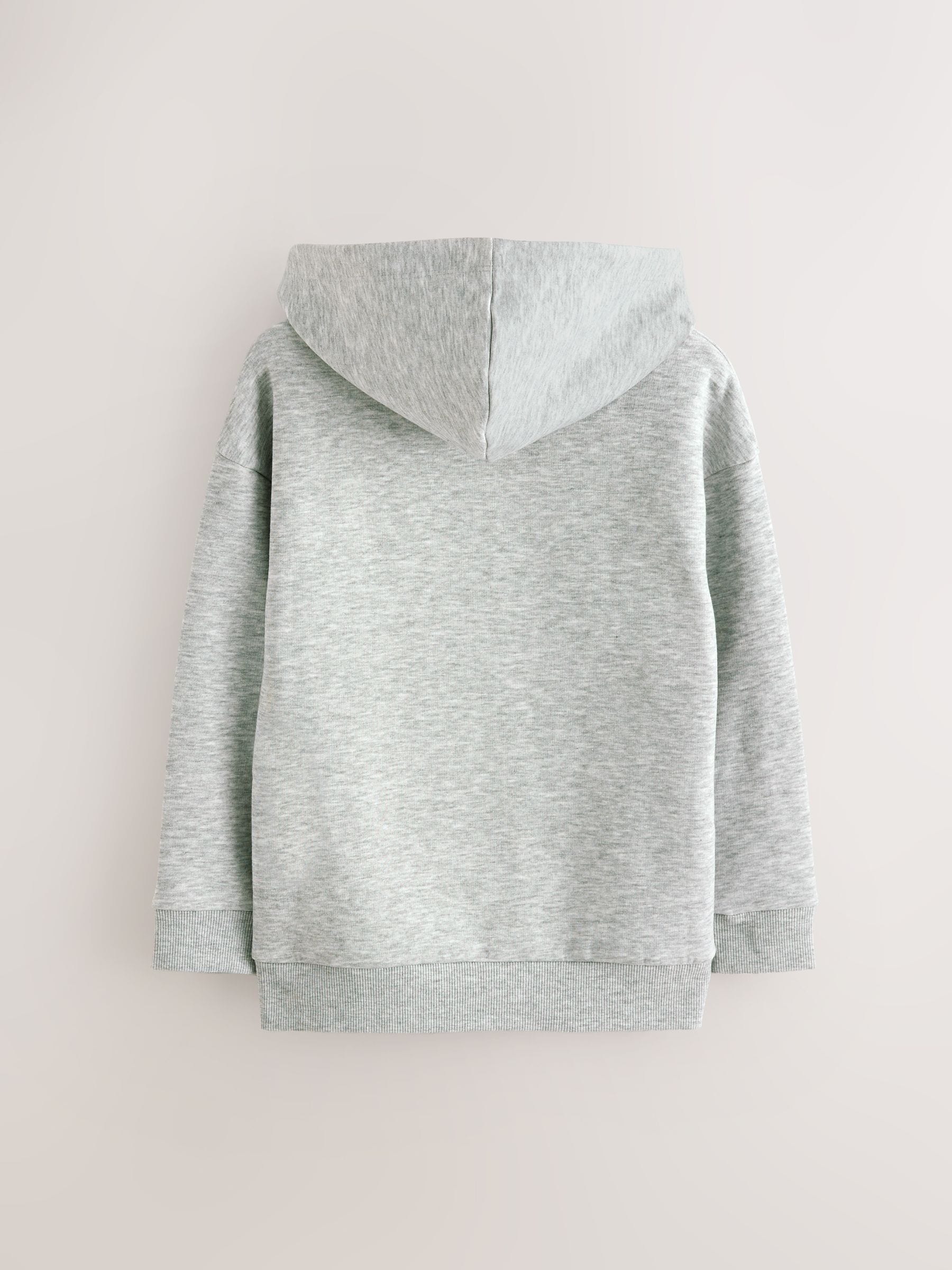 Grijs - Clarks sweat hoodie met doorlopende rits