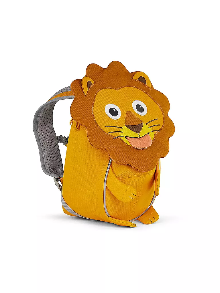 AFFENZAHN Kinder Rucksack Kleiner Freund - Löwe orange