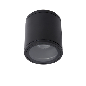 Lucide badkamer spot Aven IP65 zwart rond