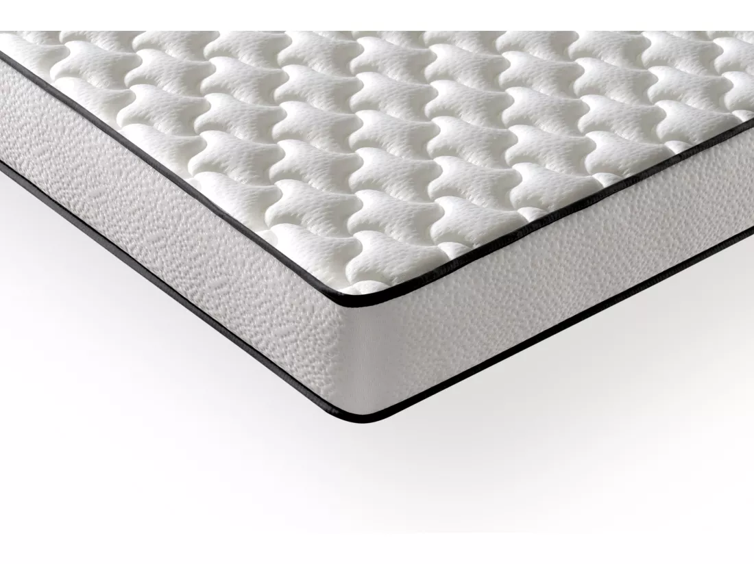 Matelas Mousse 90x190 New York - Ferme - Réversible - Côté Été/hiver - H15 Cm