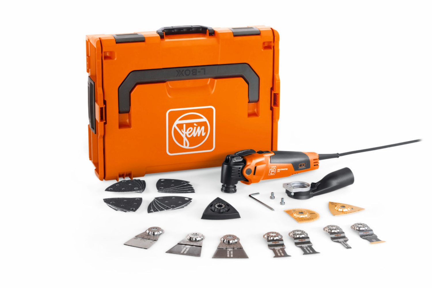 Fein MM500 Multimaster Plus Top Multitool in L-Boxx incl. 30-Delige accessoires set - 350W