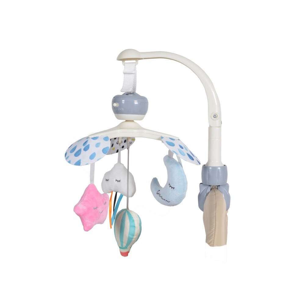Cangaroo Musik Mobile Moonlight Melodien Plüschfiguren Universallklemme faltbar rosa