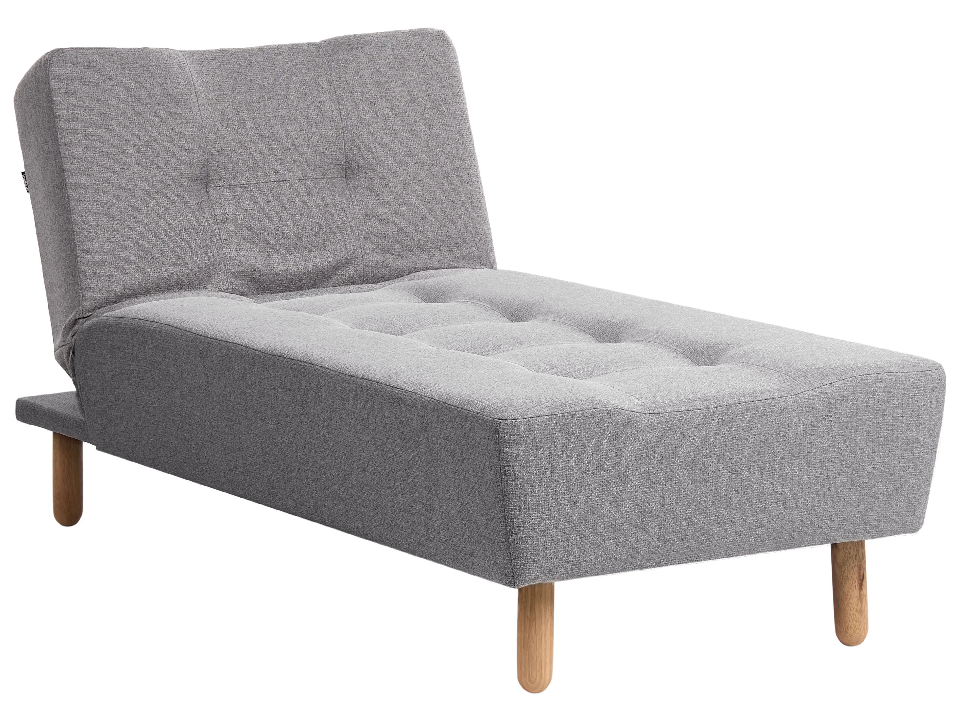Chaise longue ALSTEN Stof Donkergrijs