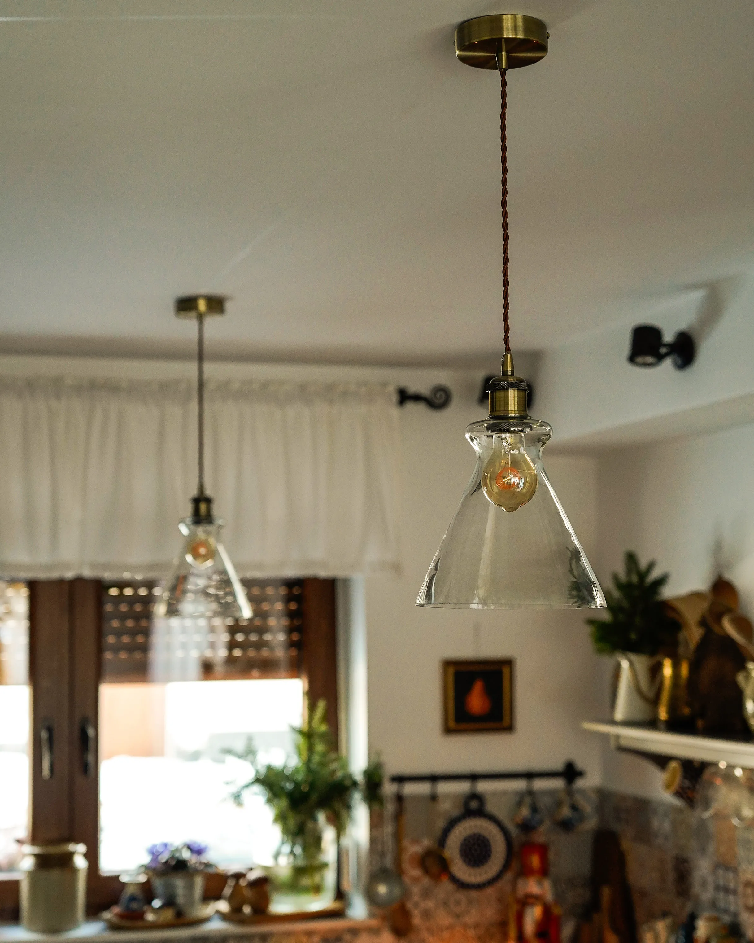 Hanglamp BERGANTES Glas Transparant
