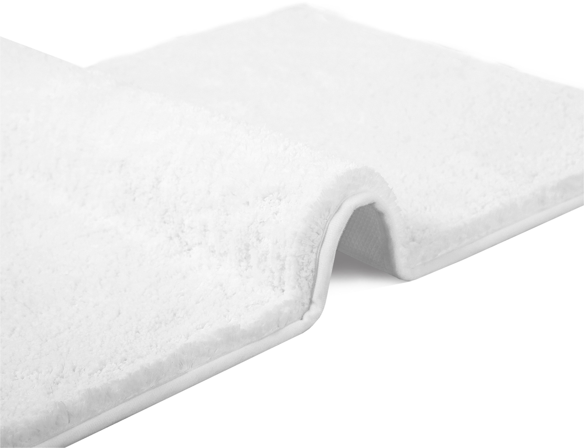 my home Badematte »Juna, Badteppich« Höhe 15 mm rutschhemmend beschichtet fussbodenheizungsgeeignet | strapazierfähig besonders weich, Badematten, unifarben