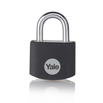 Yale Hangslot aluminium 25 mm zwart