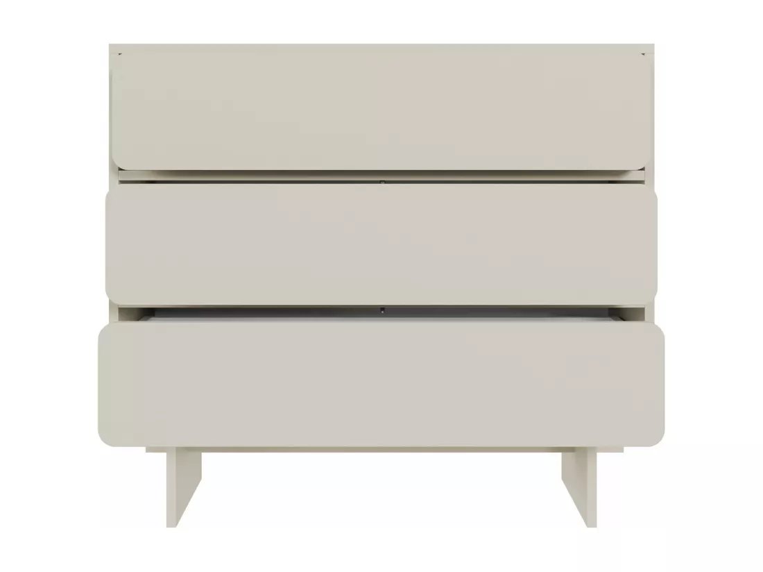 Commode - 101 cm - 3 tiroirs - grège - WUWU