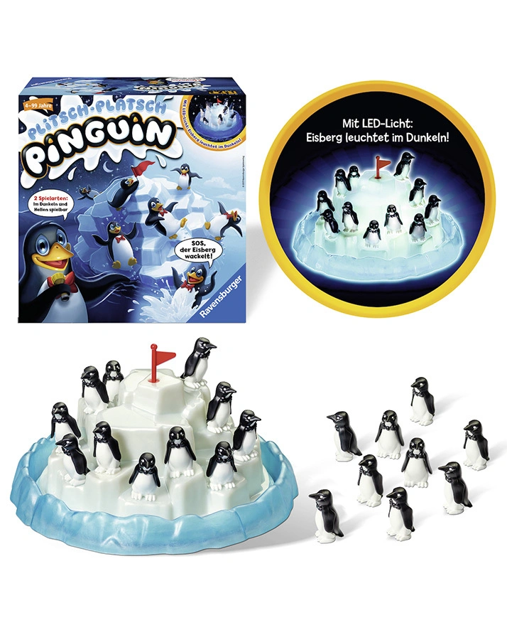 Plitsch - Platsch Pinguin mit LED-Licht