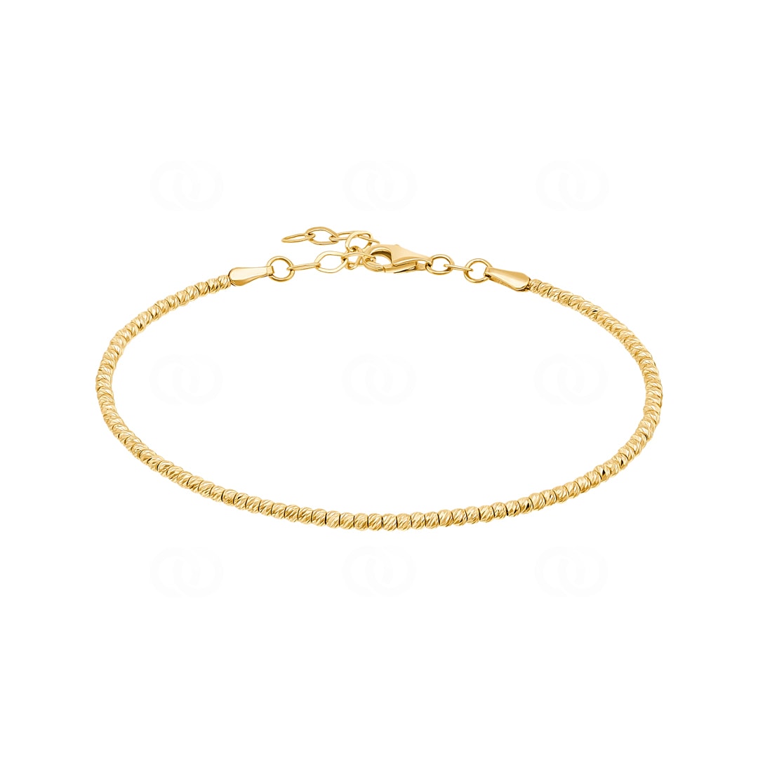 1.9mm Fantasiearmband 750/18 K Gelbgold