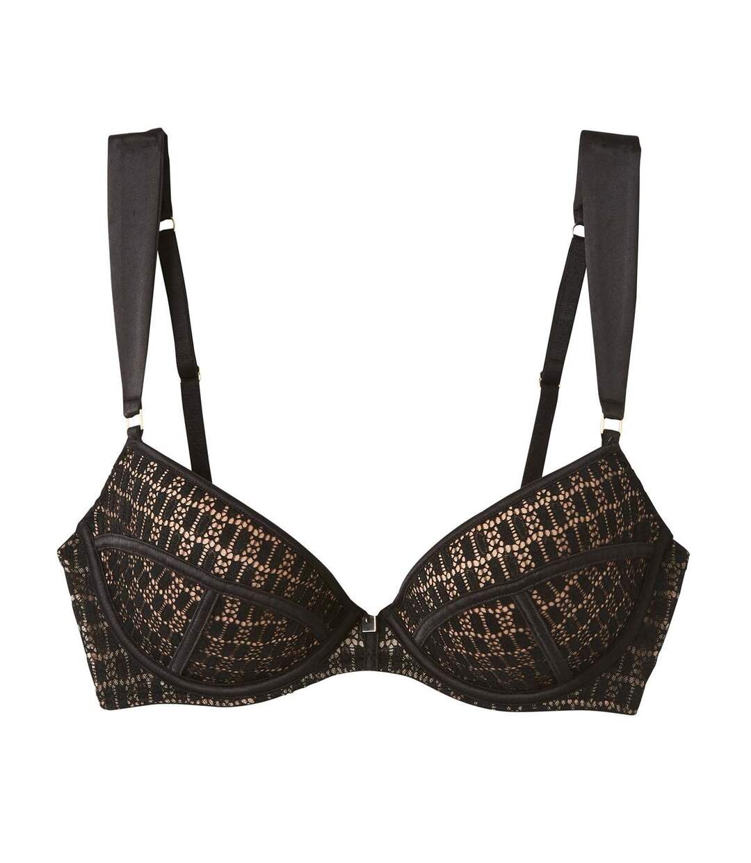 Soutien-gorge push-up noir Merveilleux