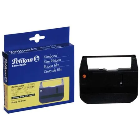Pelikan Farbband, Gr. 301, cyanCorrectable, schwarz für Sharp PA 3100, 7, 2 mm/155 m