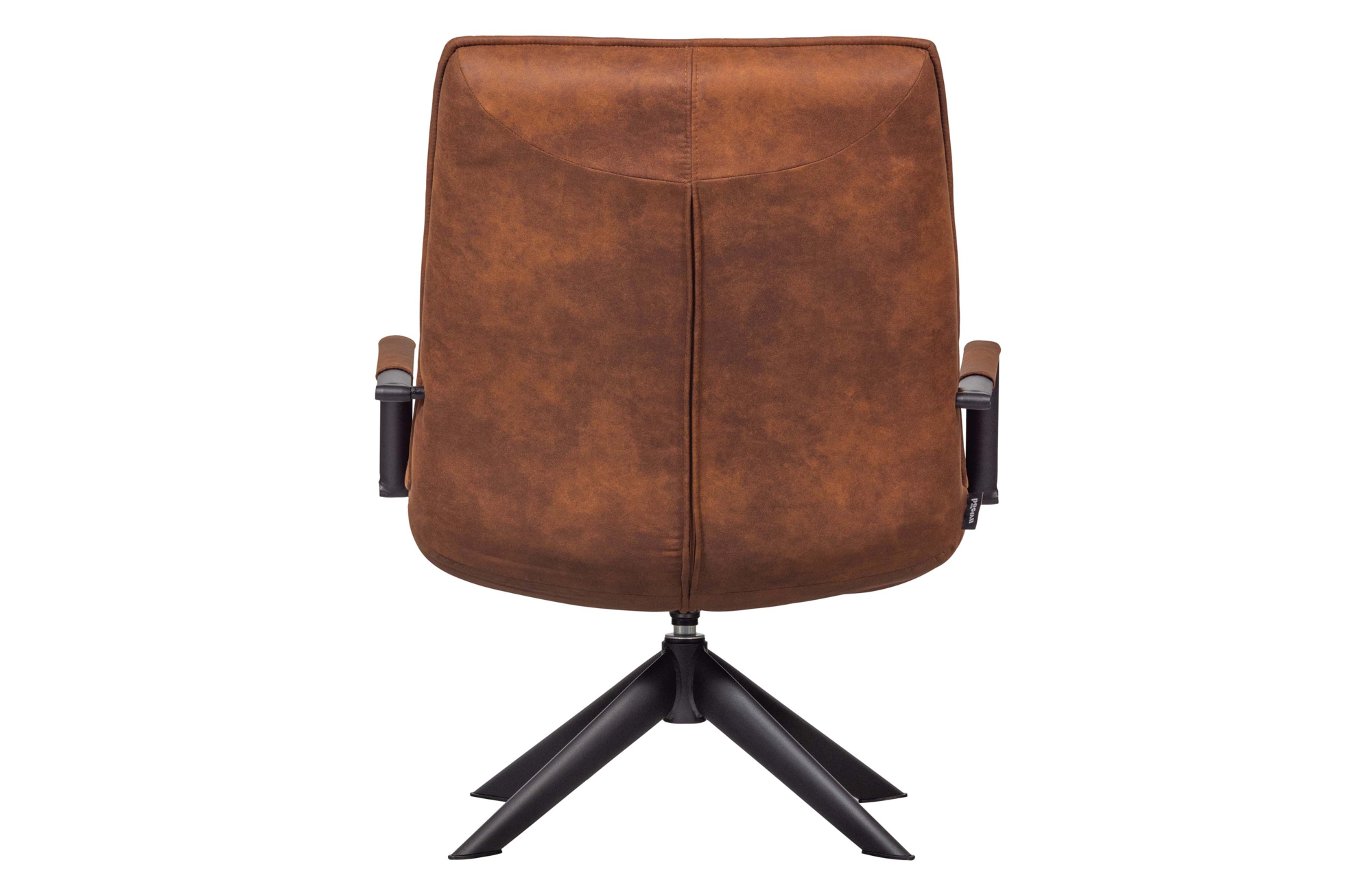 WOOOD draaifauteuil Jouke met armleuning kunstleer- Cognac