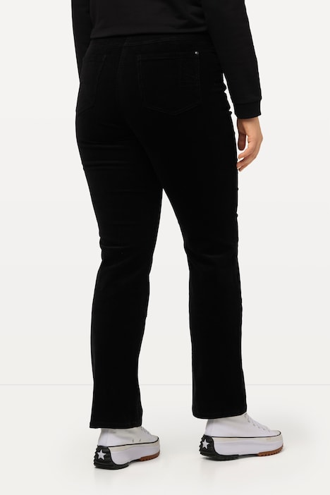 Cordhose Mandy, weites, gerades Bein, Komfortbund