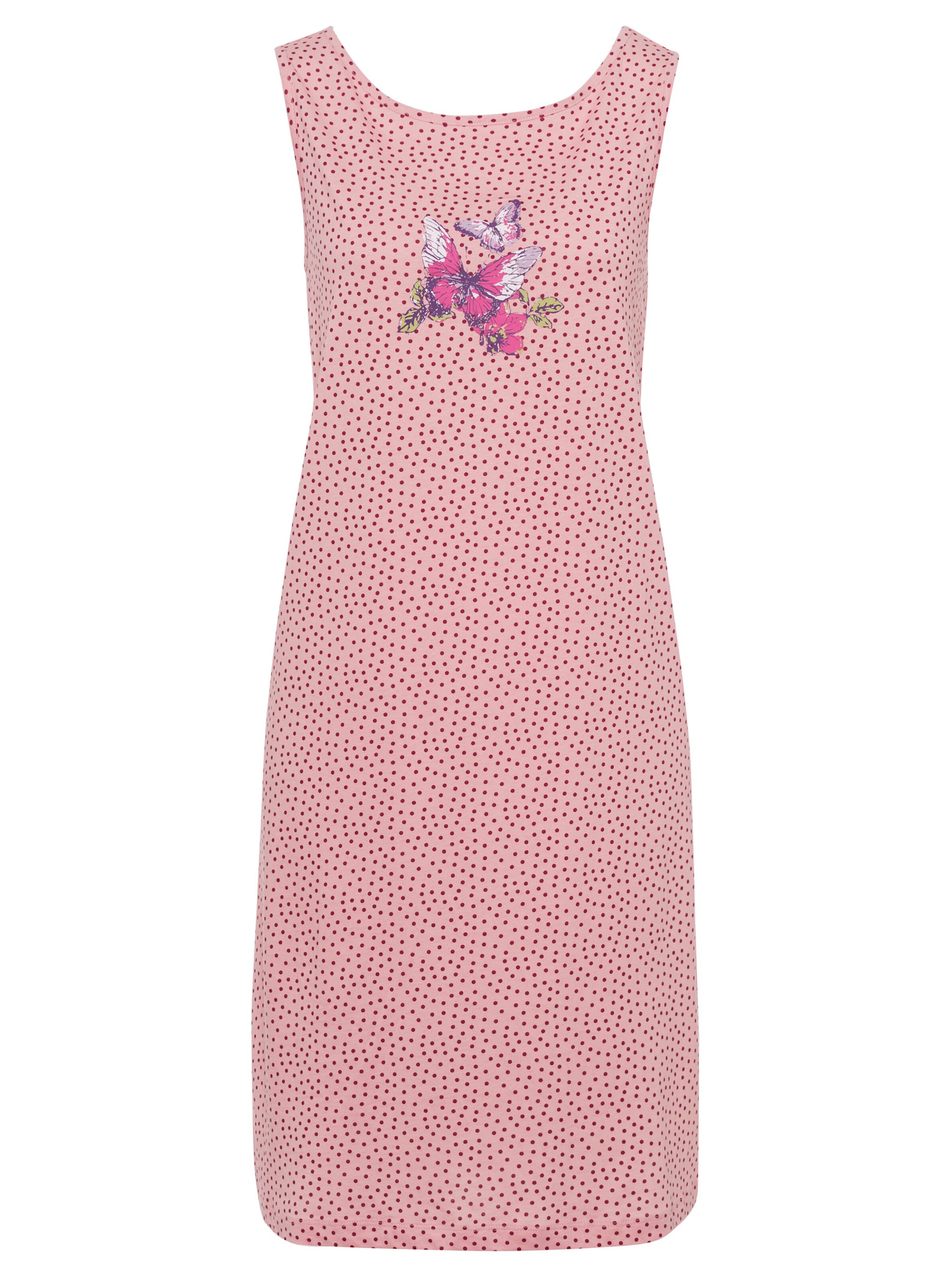 Nightshirt in rosé + bleu