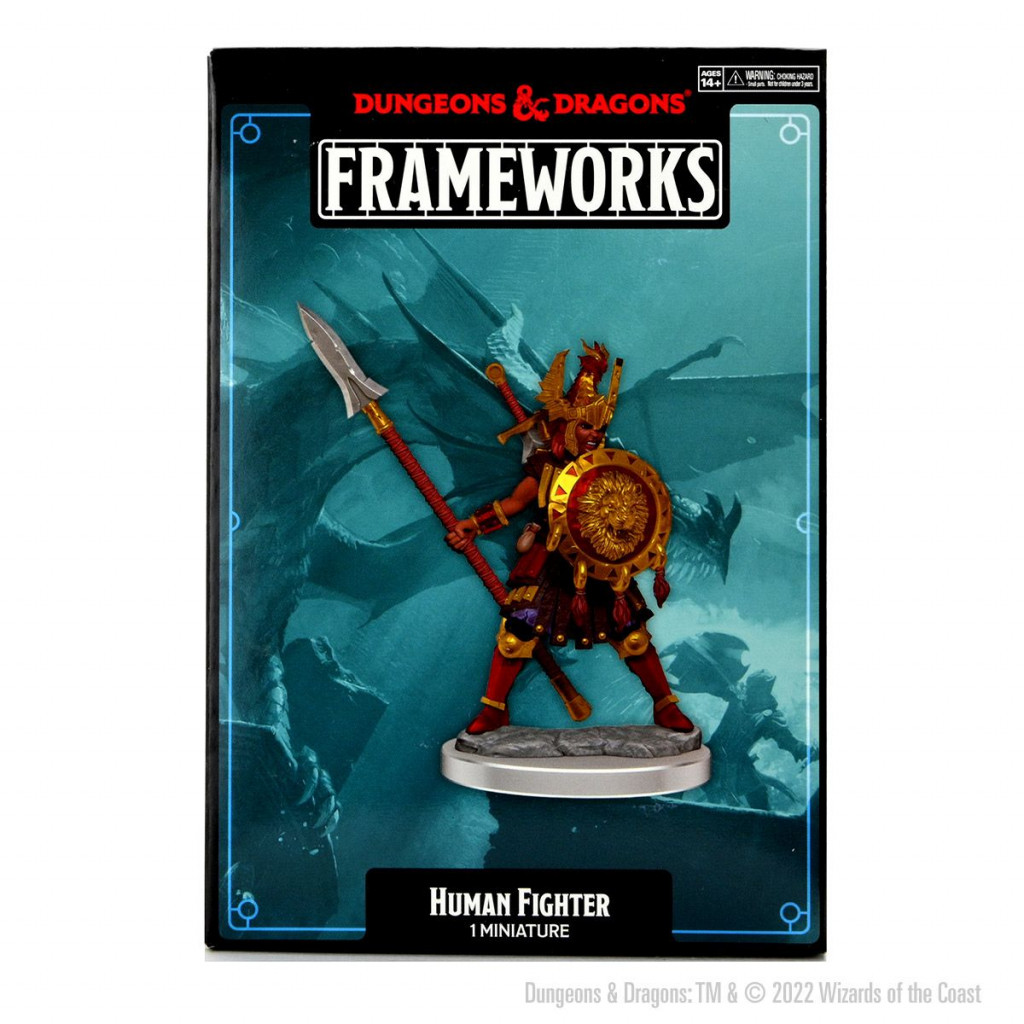 D&D Frameworks Unpainted Miniatures - Human Fighter Female