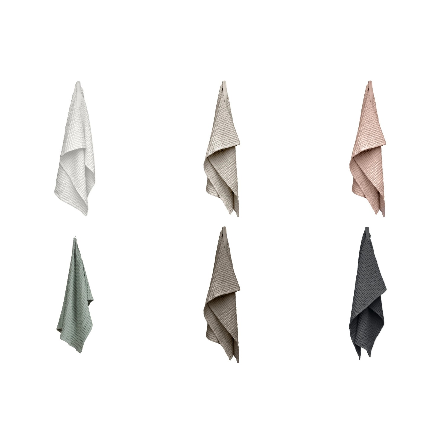 The Organic Company Handtuch Big Waffle Medium Towel Pale Rose
