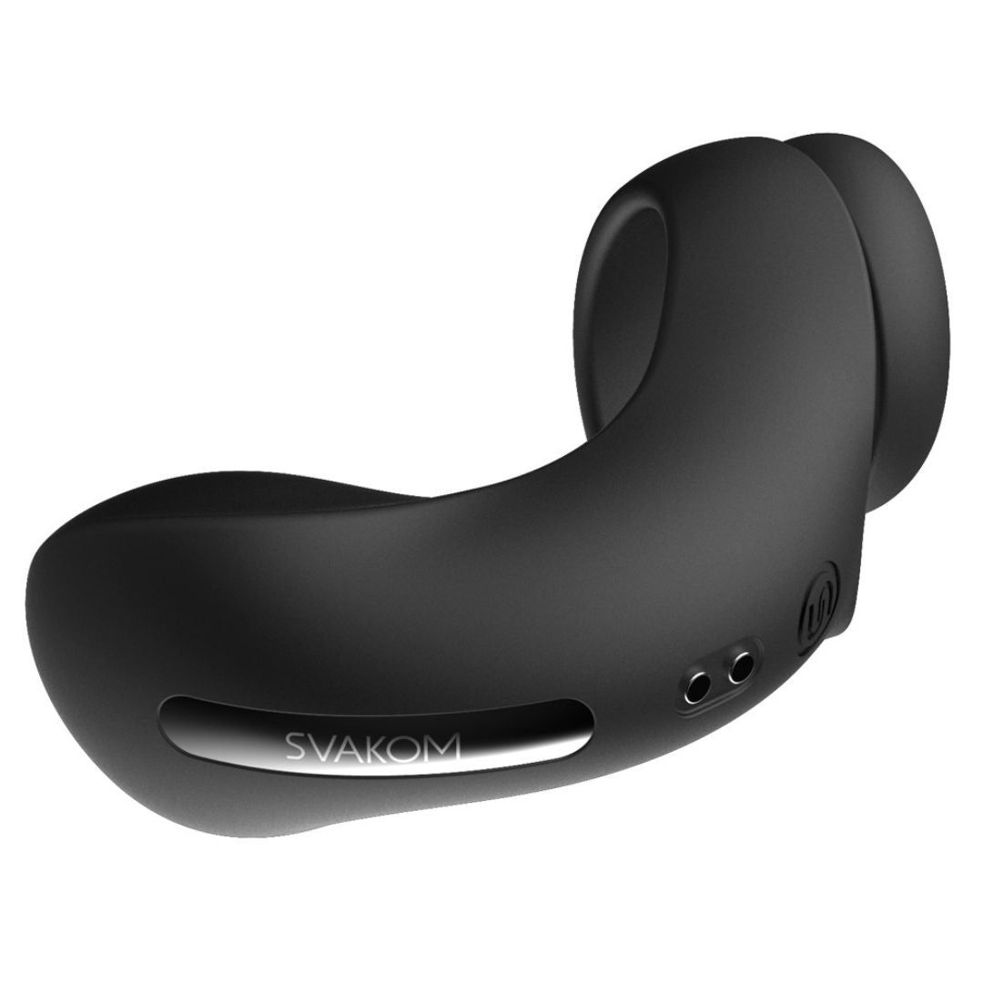 Penis-/Hodenring „Benedict“ mit Perineumvibrator | 5 Vibrationsmodi in 5 Intensitäten | Svakom