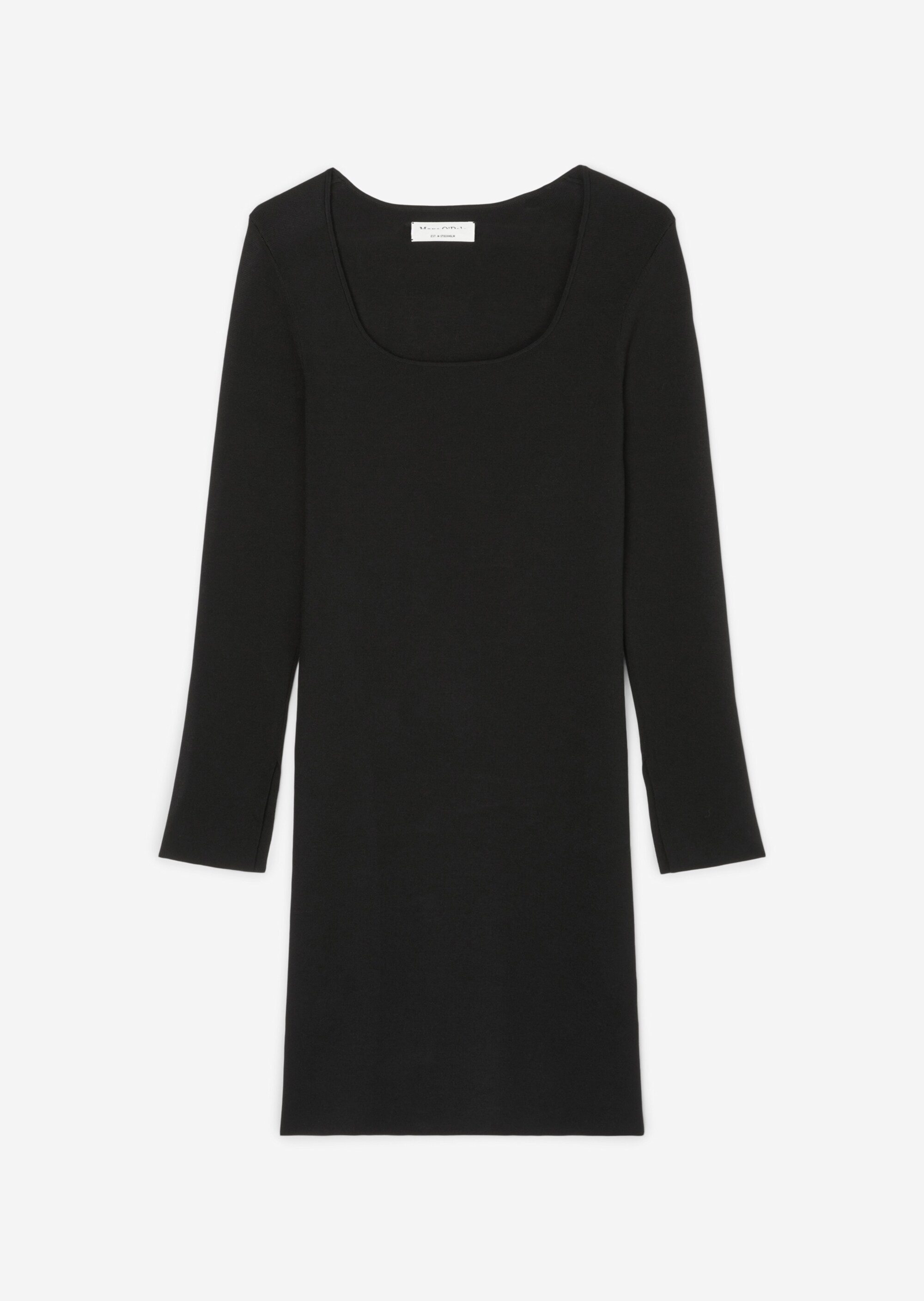 Feinstrick-Kleid slim aus LENZING™ ECOVERO™