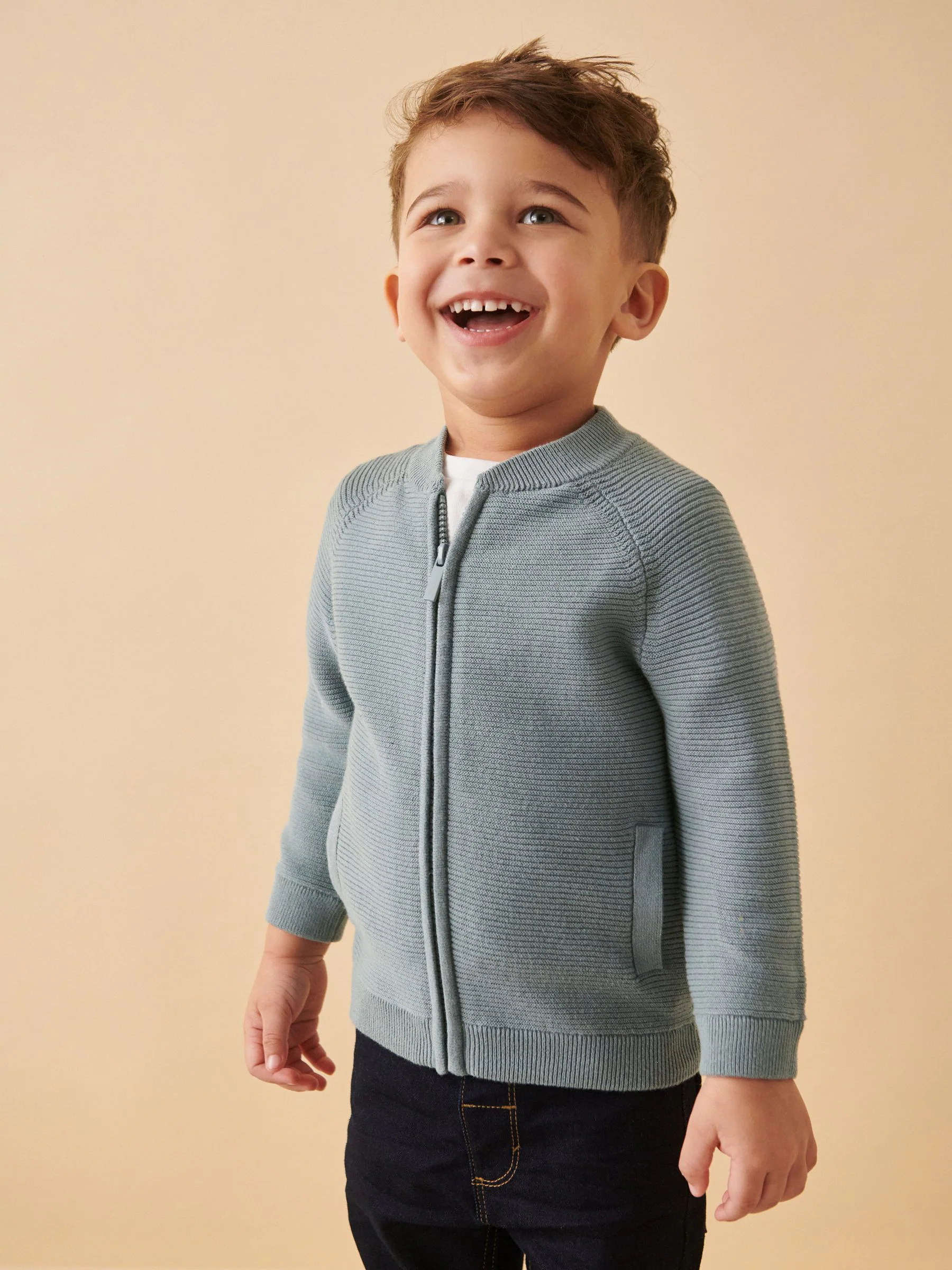 Blauw - Vest met ritssluiting (3 mnd-7 jr)