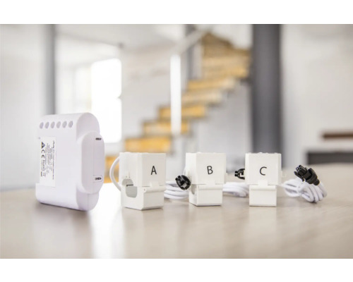 Shelly 3EM energiemeter, WLAN, Smart Home compatibel (120232)