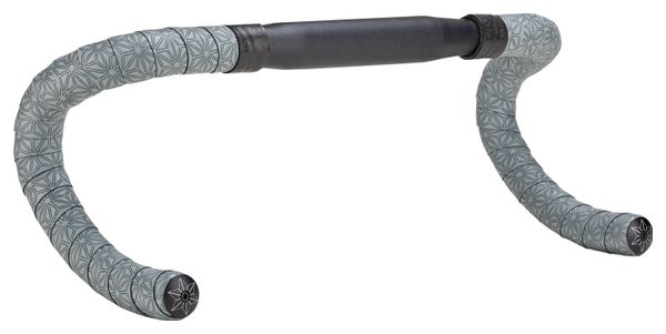 Ruban de Cintre Supacaz Super Sticky Kush Gravel Gris Gun Metal avec Bouchons