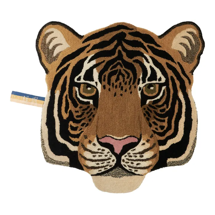 Doing Goods Tapis tête de tigre en laine Rajah  | Sable