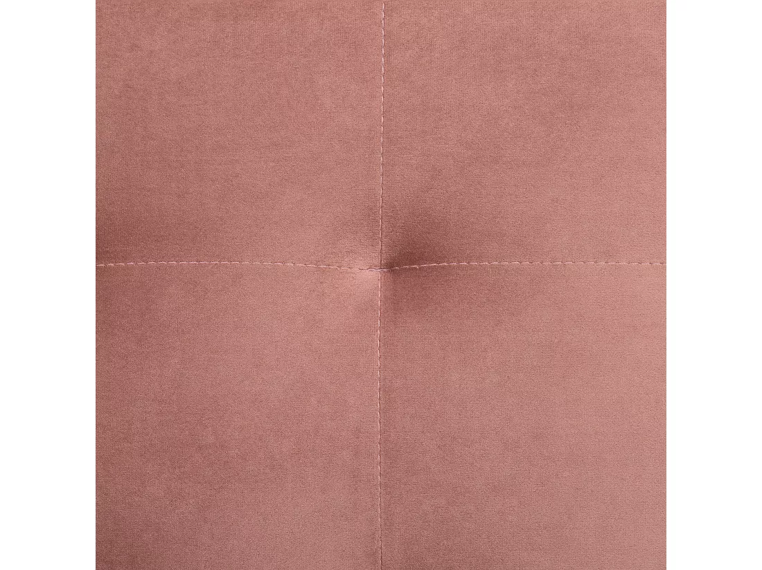 Chaise longue en velours rose ABERDEEN