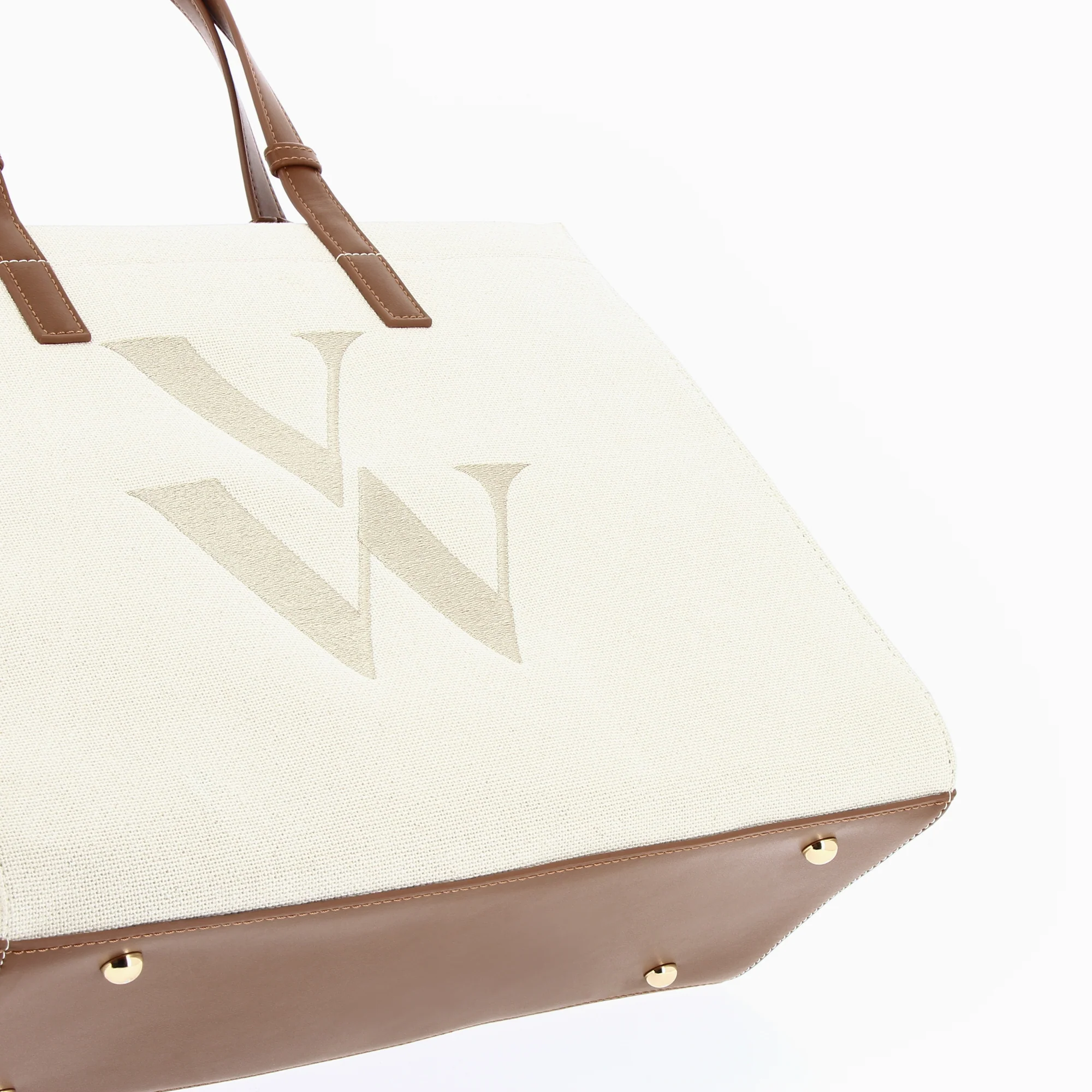 Sacs-Sac cabas monogramme Emilia beige
