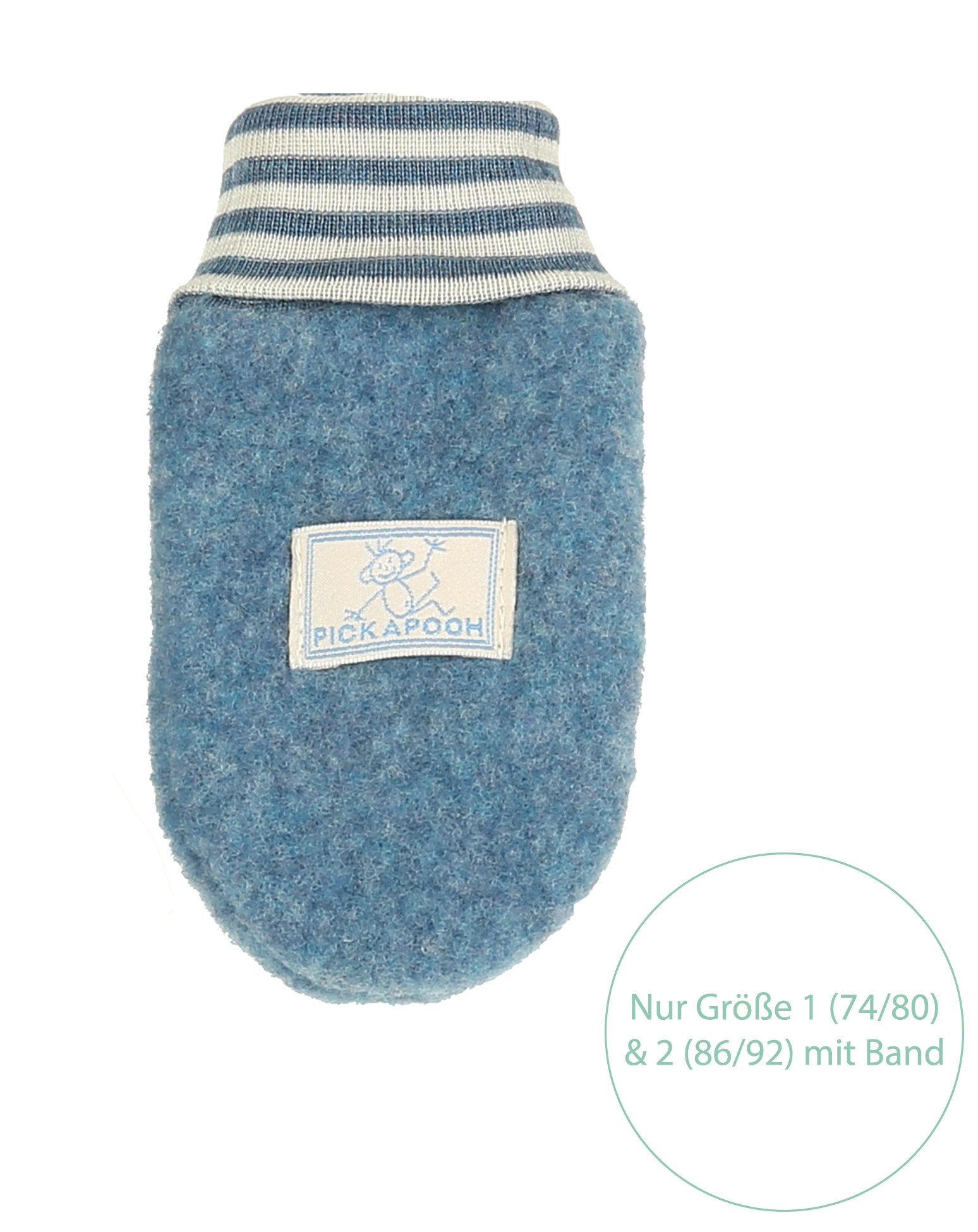 Fäustlinge RINGEL WOLLFLEECE in jeansblau