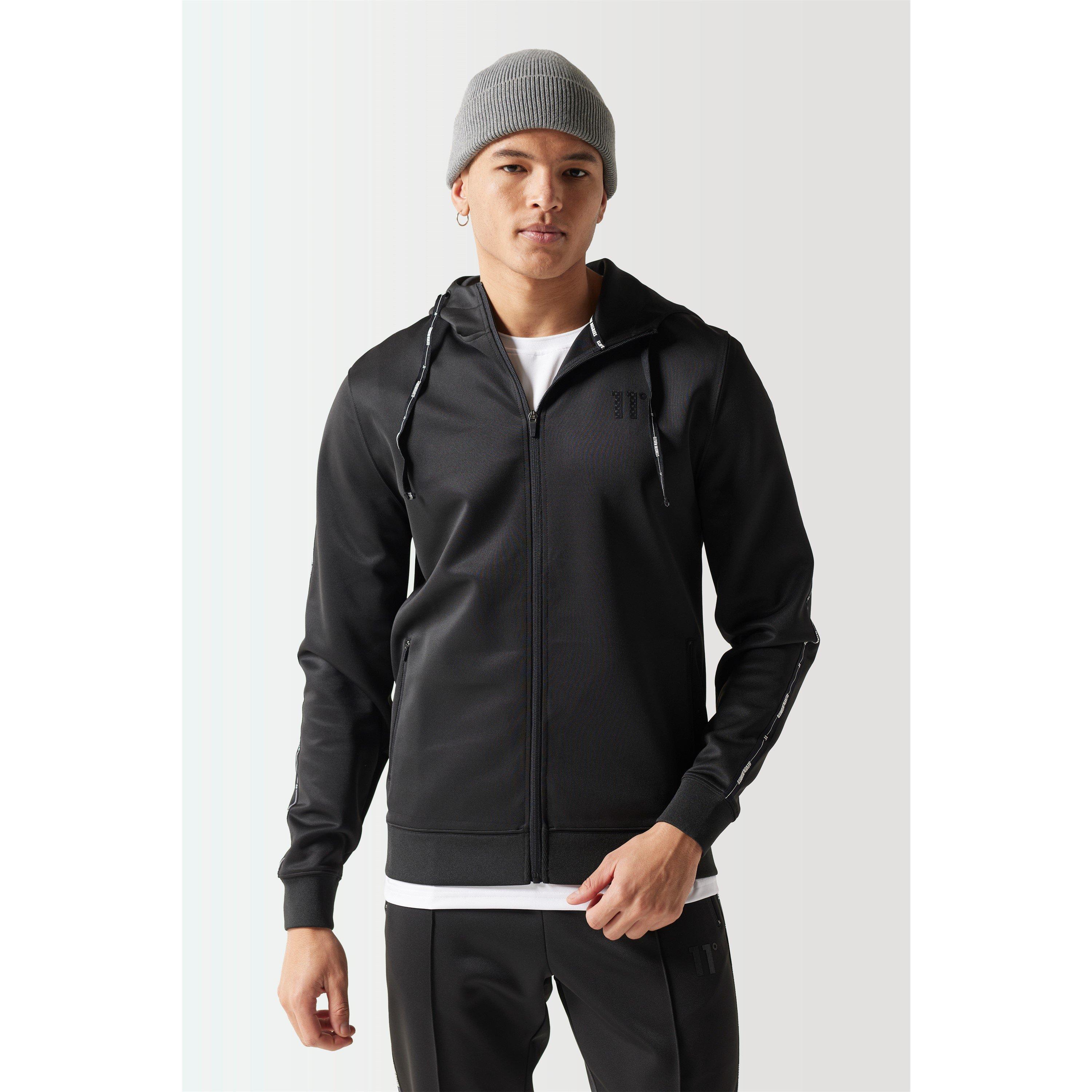 11 Degrees 11D Microtape Full Zip Hoodie Black