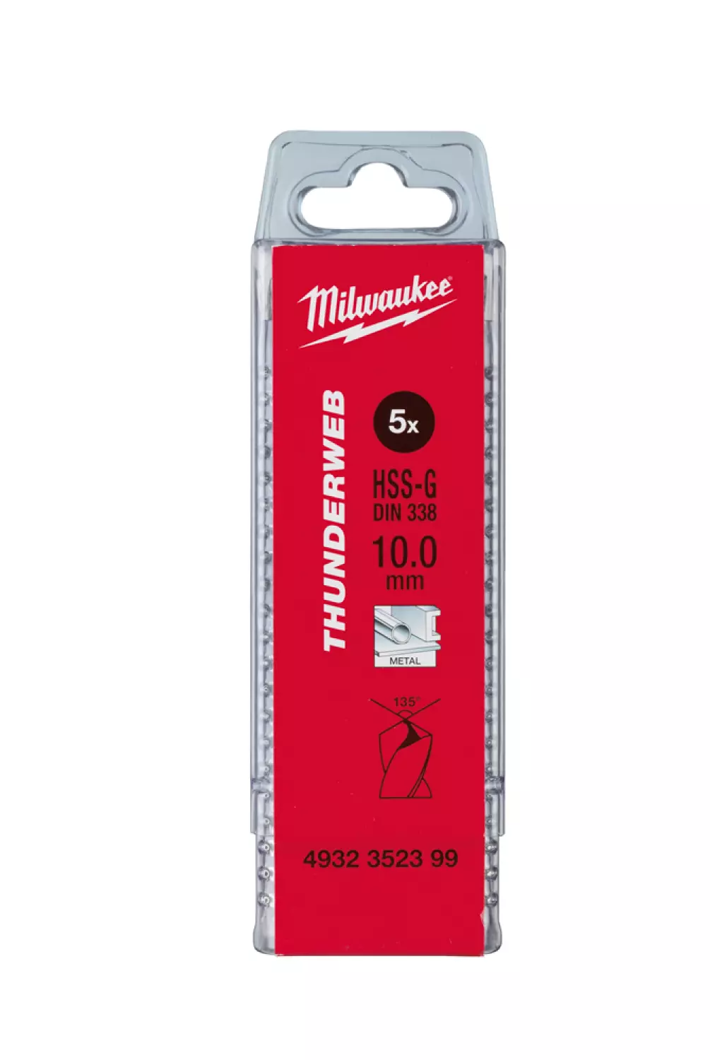 Milwaukee 4932352402 Thunderweb HSS-G Metaalboor - 11,5 x 94 x 142mm (5st)